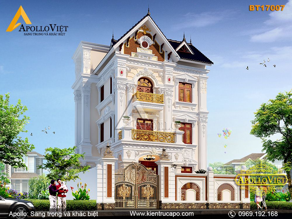 Mẫu thiết kế biệt thự đẹp tại Hà Nội