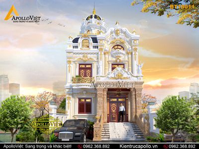 Biệt thự tân cổ điển 2 tầng 1 tum đẳng cấp tại Hải Dương BT18011