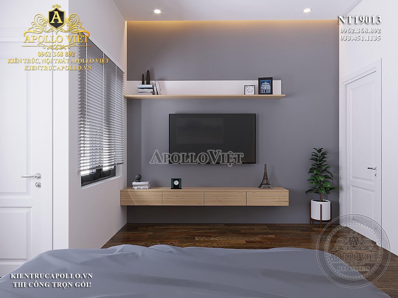 Chiêm ngưỡng mẫu nội thất biệt thự Hiện đại cực sang NT19013