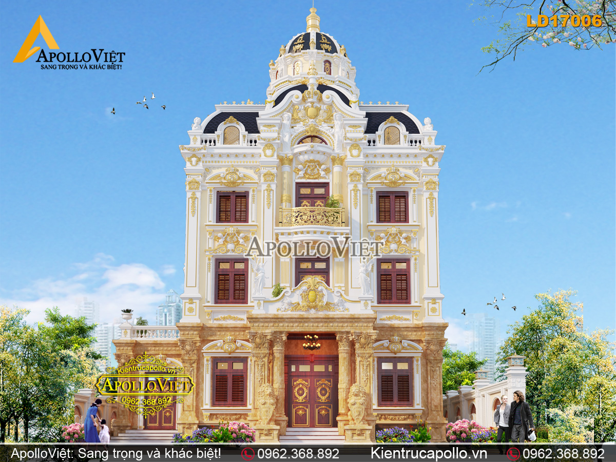 Tham quan Biệt thự lâu đài hoành tráng ở Đông Anh Hà Nội LD17006