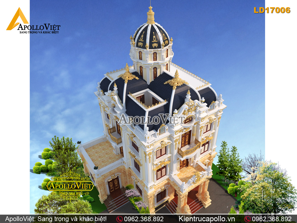 Tham quan Biệt thự lâu đài hoành tráng ở Đông Anh Hà Nội LD17006