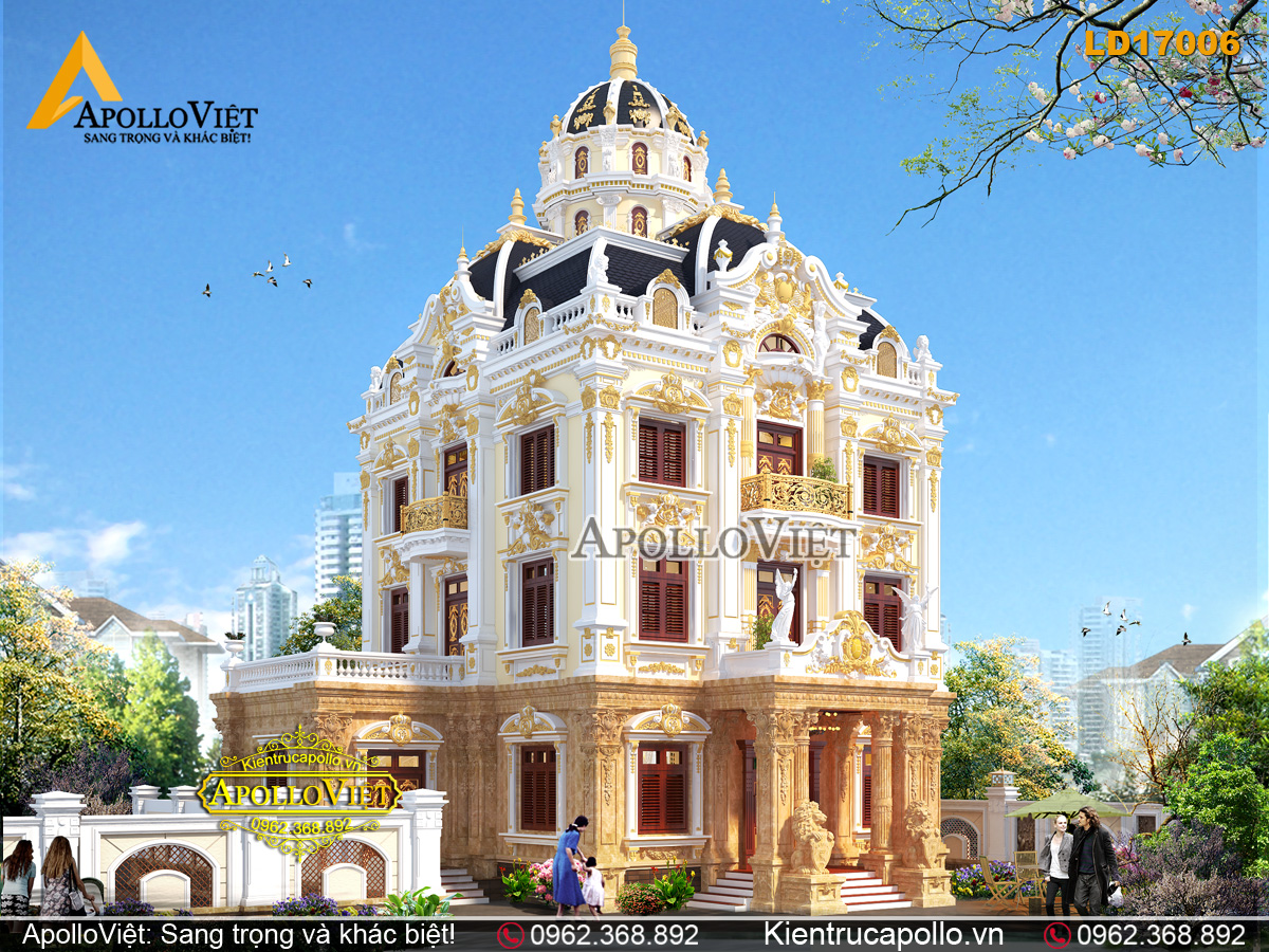 Tham quan Biệt thự lâu đài hoành tráng ở Đông Anh Hà Nội LD17006
