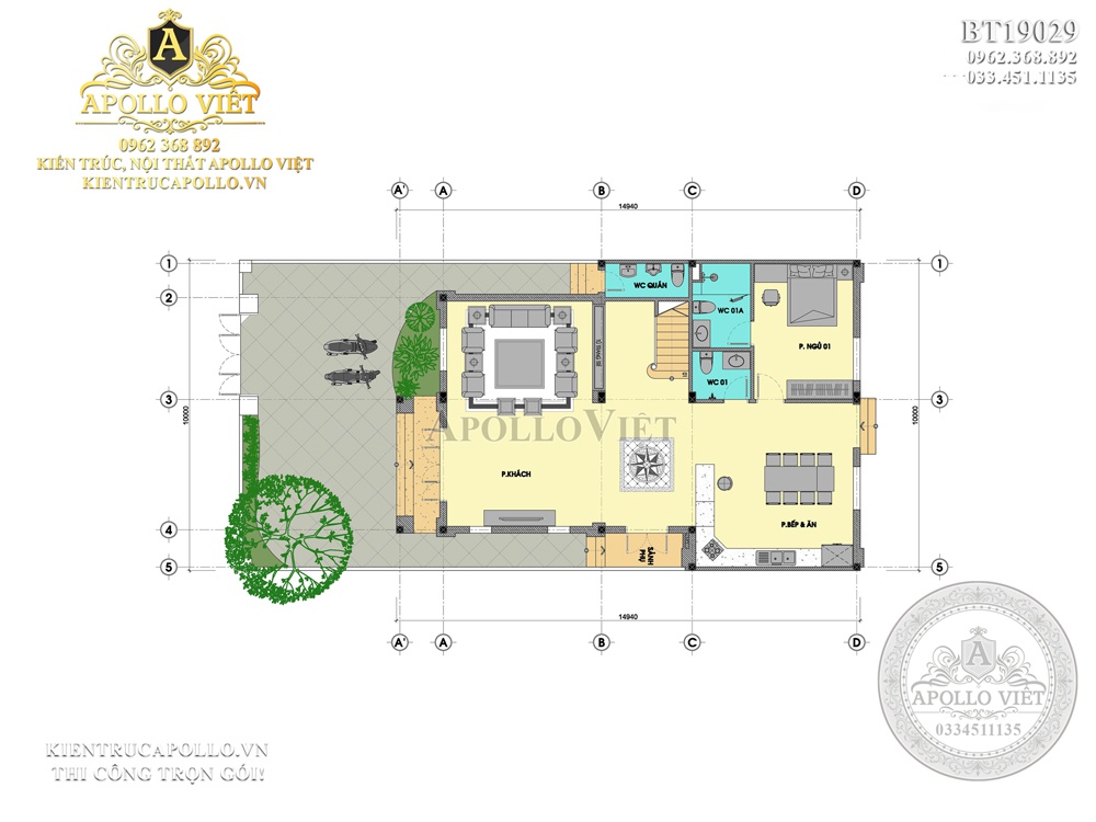 Mat-bang-Biet-thu-dep-mai-thai-3-tang-kieu-Phap-tan-co-dien