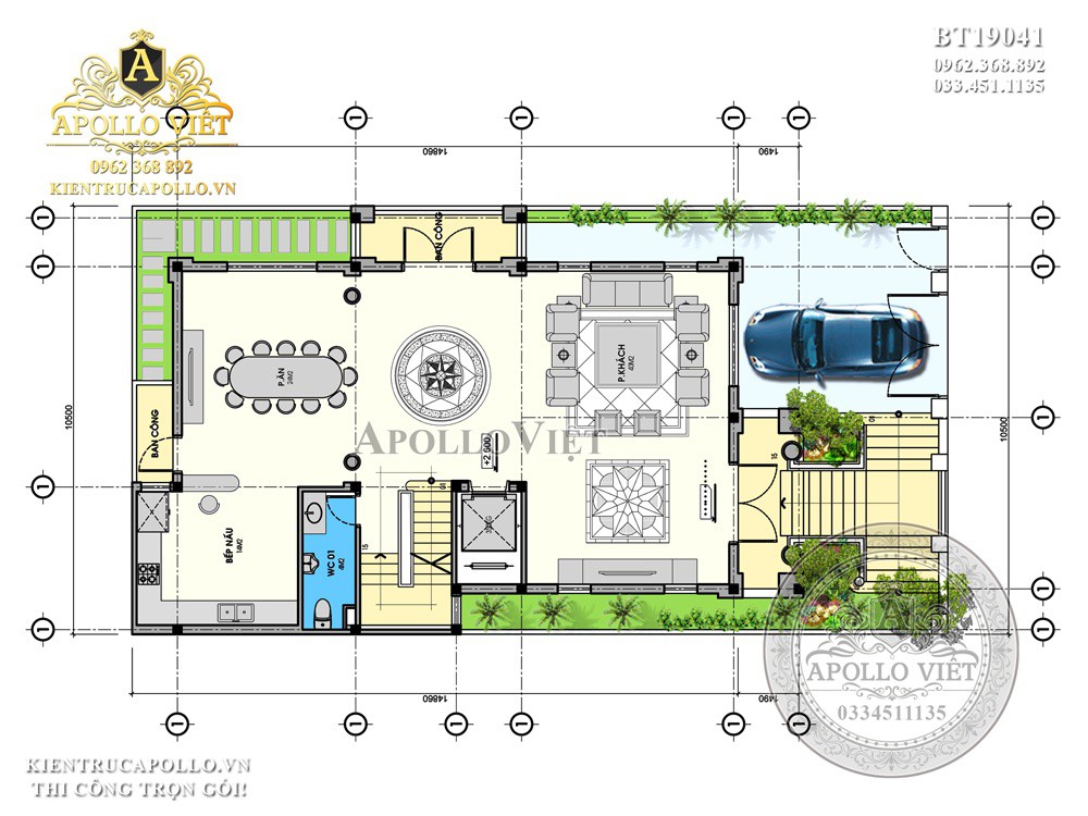 Mat-bang-Mau-biet-thu-kieu-Phap