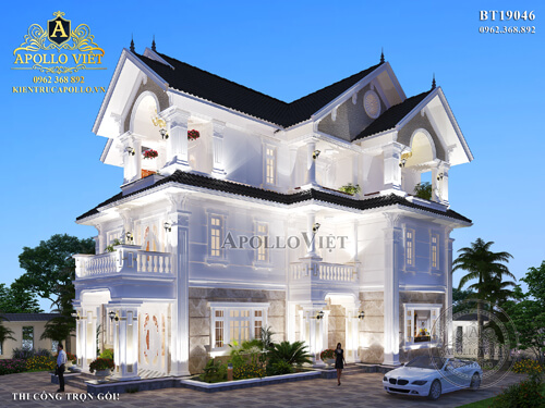 Sở hữu ngay mẫu Biệt thự Tân cổ điển 3 tầng huyền bí BT19046
