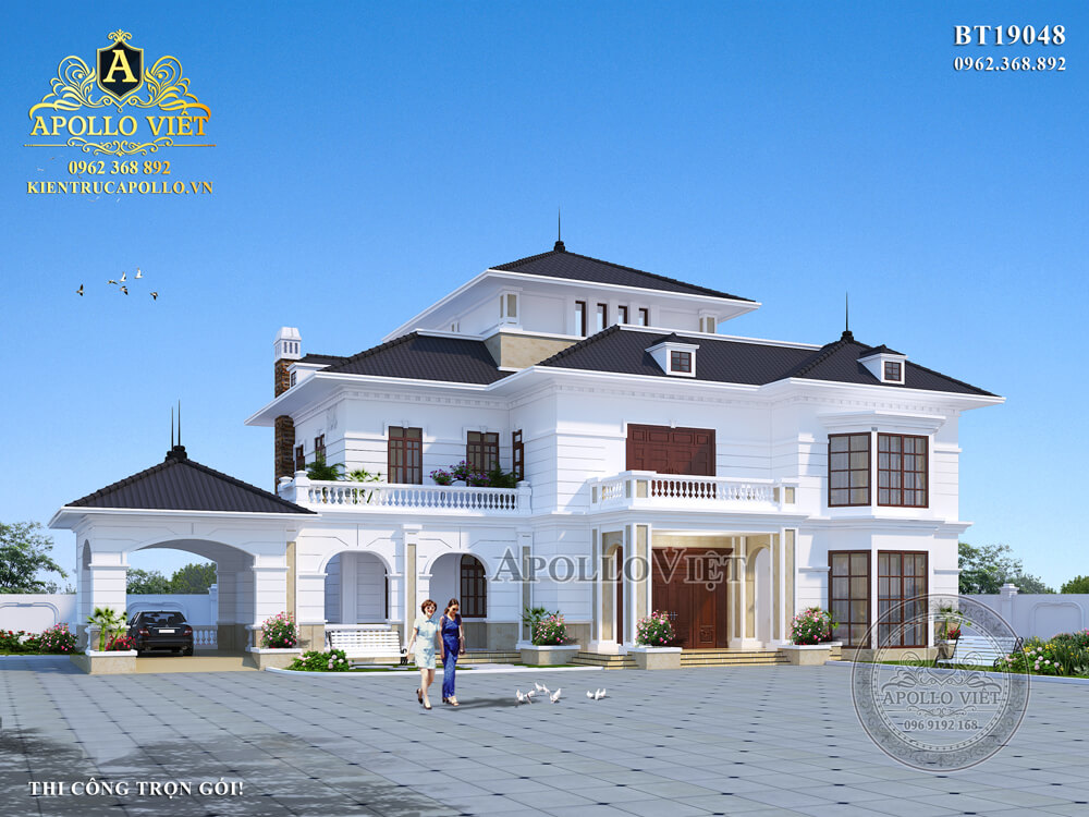 Phối cảnh mẫu thiết kế biệt thự đẹp