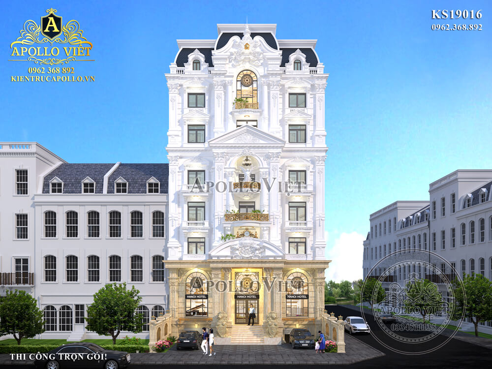 Mẫu thiết kế khách sạn 3 sao kiểu Pháp
