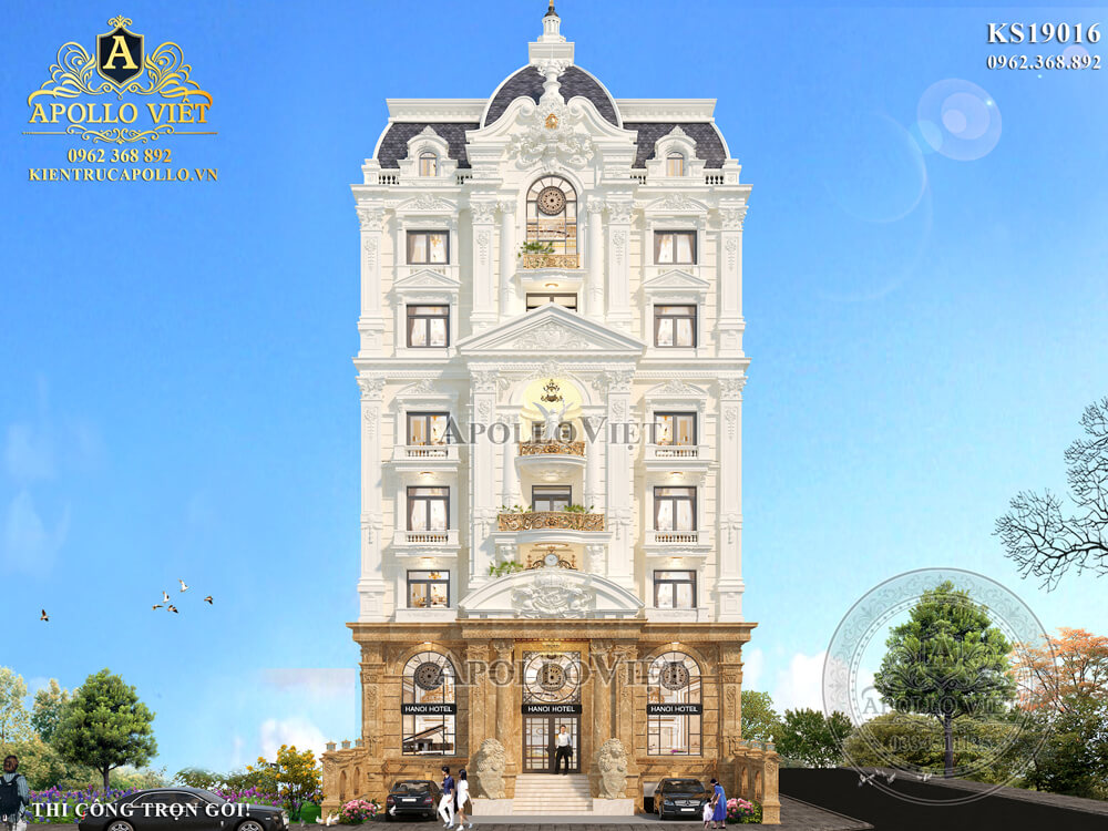 Mẫu khách sạn đẹp tân cổ điển sang trọng
