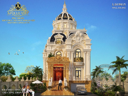 Mẫu Biệt thự lâu đài 3 tầng nguy nga, tráng lệ ở Kiên Giang LD19015