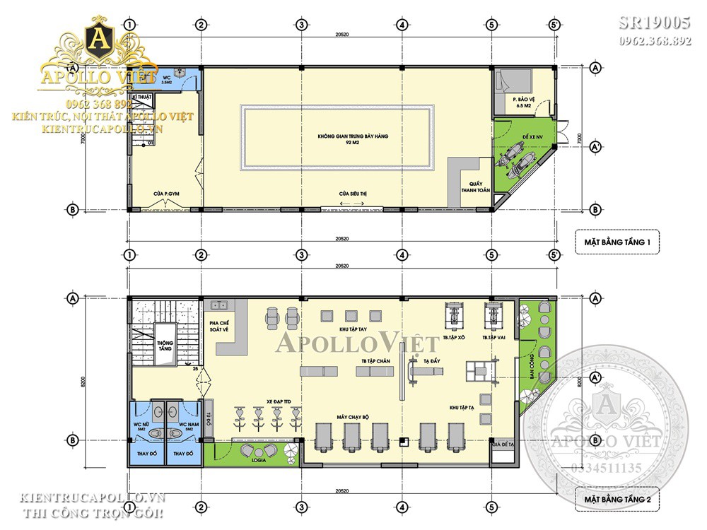 Mat-bang-Thiet-ke-showroom-nha-hang-dep