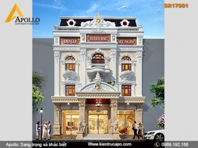 Mẫu showroom tân cổ điển đồ gỗ phong cách ấn tượng (SR17001)