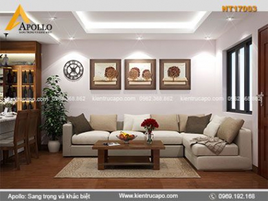 Thiết kế Nội thất căn hộ hiện đại tinh tế cho gia chủ ( NT17004 )