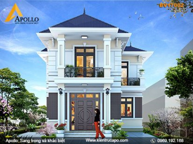 Mẫu nhà vườn phong cách giữa đồng quê (BV17002)