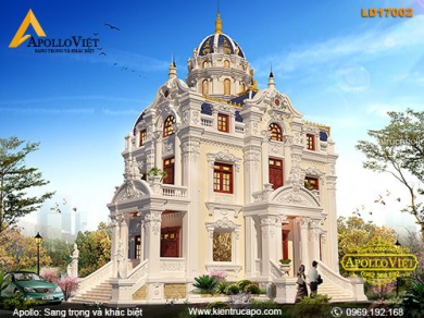 Mẫu dinh thự bề thế thu hút người nhìn (LD17002)