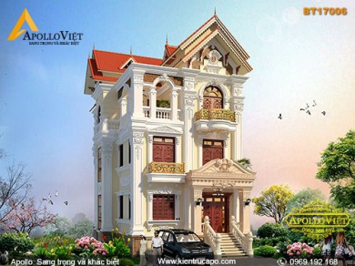 Mẫu biệt thự tân cổ điển hoành tráng cho gia chủ (BT17006)