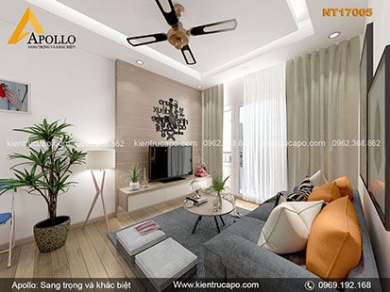 Mẫu thiết kế chung cư hiện đại đơn giản (NT17005)