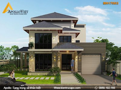 Biệt thự hiện đại ấn tượng cho vùng quê yên tĩnh (BH17003)