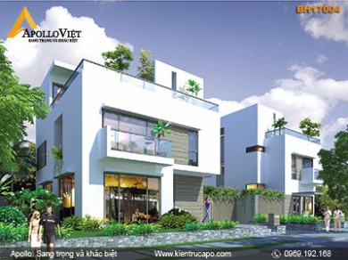 Biệt thự hiện đại đơn giản cho gia đình trẻ BH17004