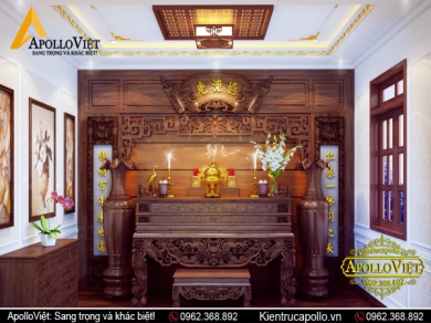 Mách bạn: Cách thiết kế phòng thờ tổ tiên hợp phong thủy