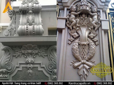 Thi công Đắp vẽ Hoa văn Phào chỉ, Phù điêu Tân cổ điển Đẹp mắt