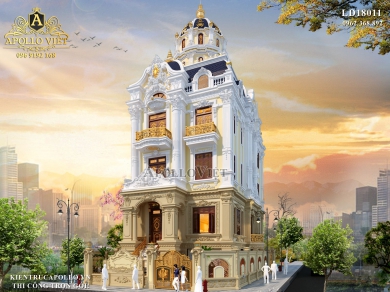 Mẫu thiết kế Biệt Thự Tân Cổ Điển hoành tráng Tp Hưng Yên (LD18011)