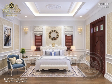 100+ Mẫu thiết kế nội thất phòng ngủ tân cổ điển đẹp mắt và sang trọng