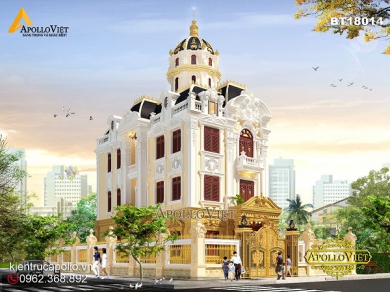 Thiết kế biệt thự kiểu Pháp đẹp nhiều người yêu thích nhất