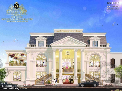 Mẫu Thiết kế Nhà hàng tiệc cưới sang trọng, hoàn mỹ KS19012