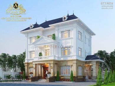 Biệt thự Tân cổ điển 2 sảnh thời thượng ở Hải Phòng BT19025