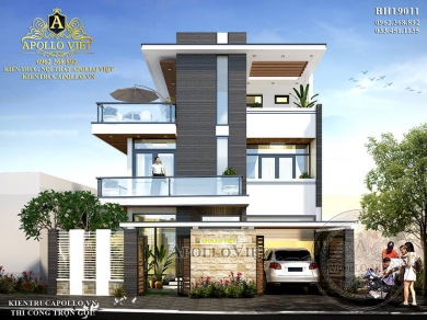 Thiết kế biệt thự 3 tầng hiện đại cực “chất” BH19011