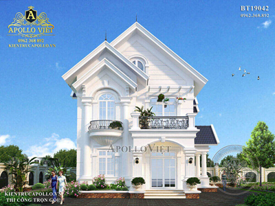 [BST] 15 Mẫu Nhà Biệt Thự Tân Cổ Điển 2 Tầng 1 Tỷ