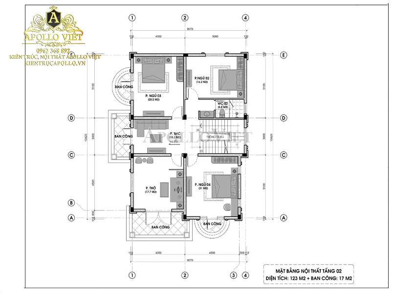mat-bang-biet-thu-tan-co-dien-2-tang-4-phong-ngu-pho-bien
