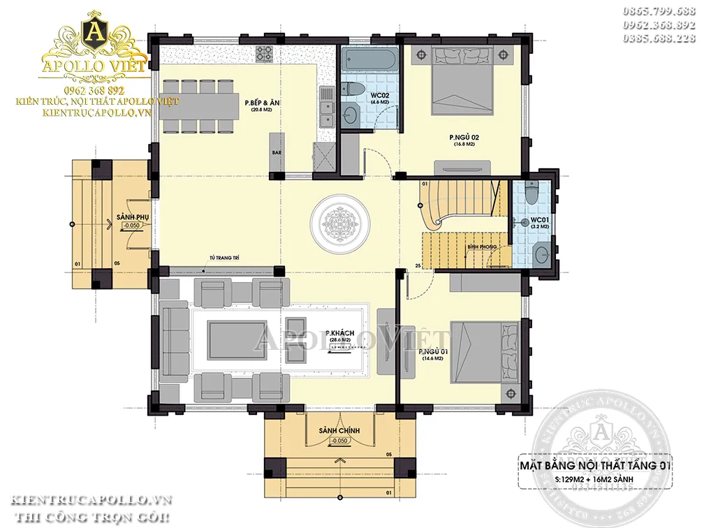 mat-bang-biet-thu-tan-co-dien-2-tang-kieu-phap-1