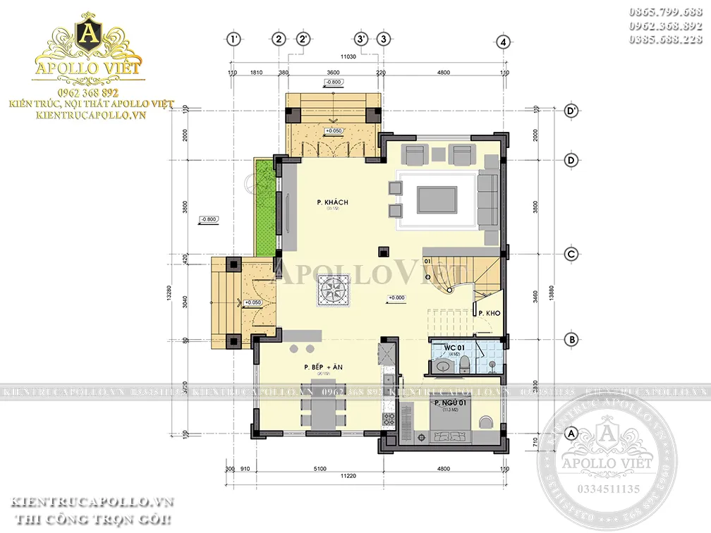 mat-bang-biet-thu-tan-co-dien-2-tang-mai-nhat