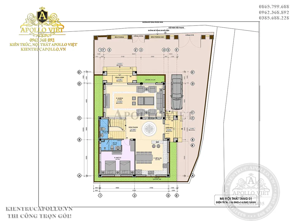 mat-bang-cong-nang-biet-thu-tan-co-dien-mai-mansard
