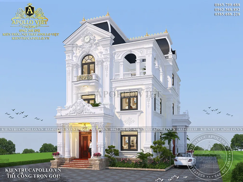 biet-thu-3-tang-tan-co-dien-mai-mansard