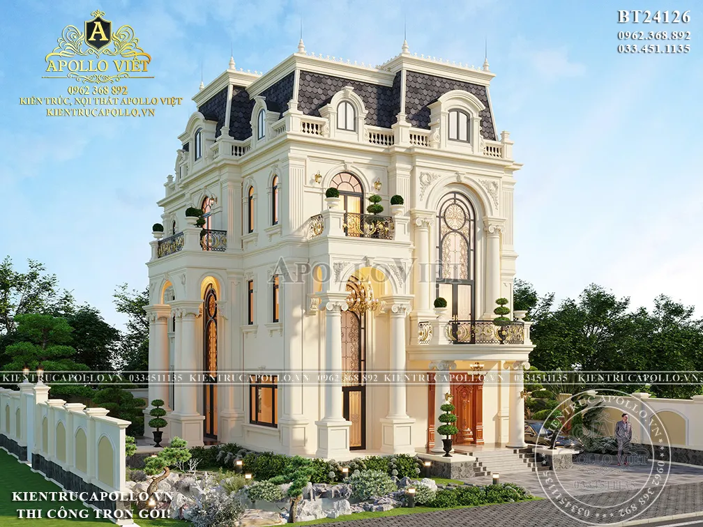 biet-thu-tan-co-dien-3-tang-mai-mansard