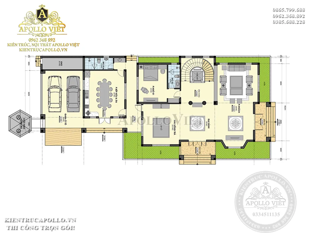 mat-bang-biet-thu-tan-co-dien-3-tang-san-vuon