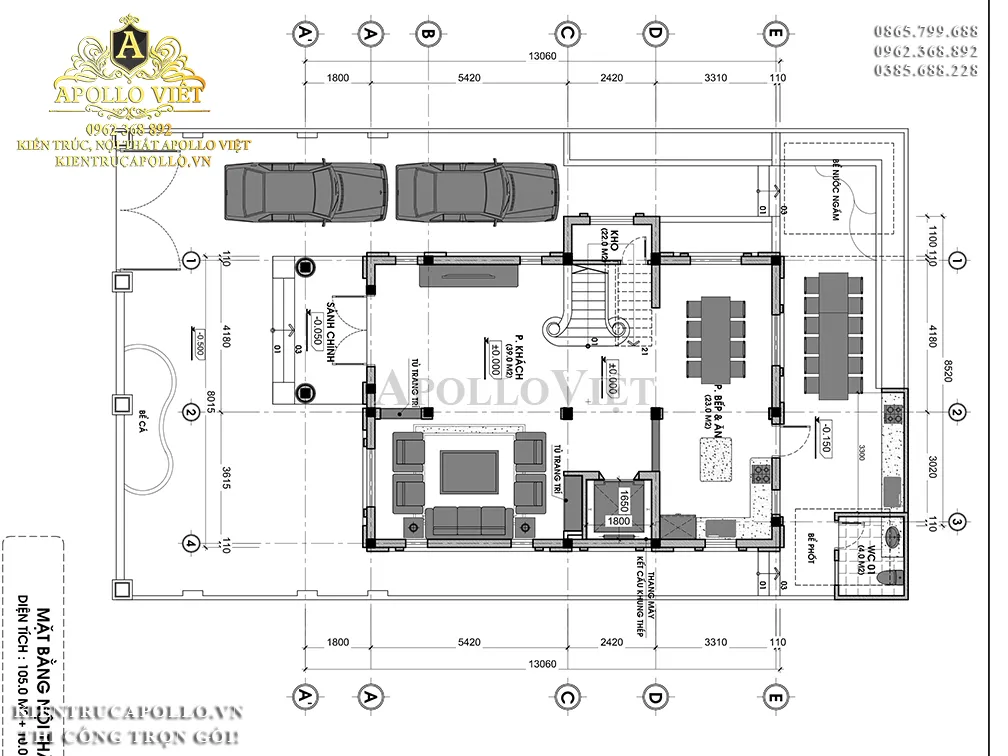 mat-bang-tang-1-biet-thu-tan-co-dien-3-tang-mai-thai