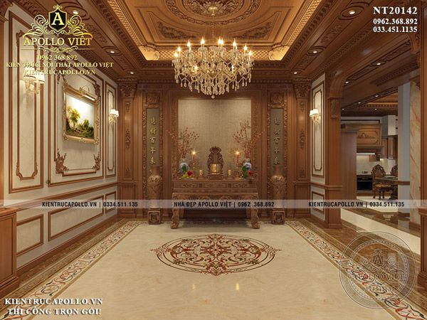 Giải mã mẫu nội thất tân cổ điển cho căn biệt thự 3 tầng BT20142