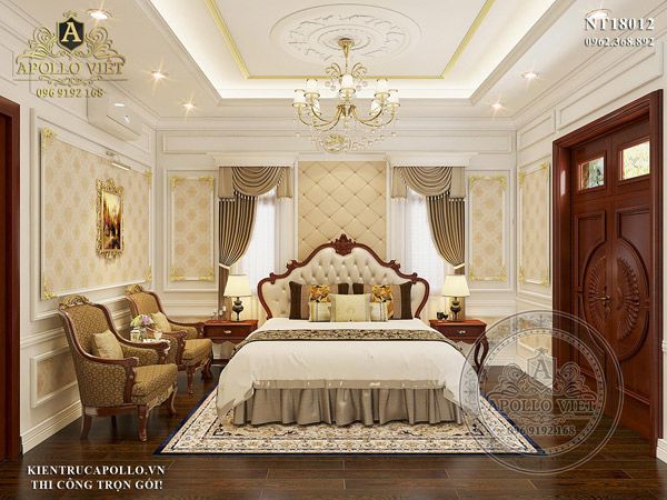 Thiết kế nội thất tân cổ điển nhà ở gia đình - BT18012