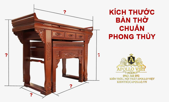 Kích thước bàn thờ chuẩn phong thủy theo thước lỗ ban | Update 2021