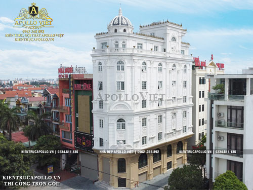 Thi công Khách sạn mini Tân cổ điển đẹp mắt KS200011