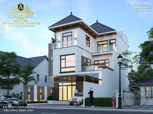 Mẫu biệt thự Hiện đại 3 tầng đẹp tại Thái Bình không thể bỏ lỡ BH19060