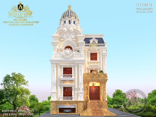 Mẫu thiết kế biệt thự lâu đài đẳng cấp tại tỉnh Sơn La BT20024