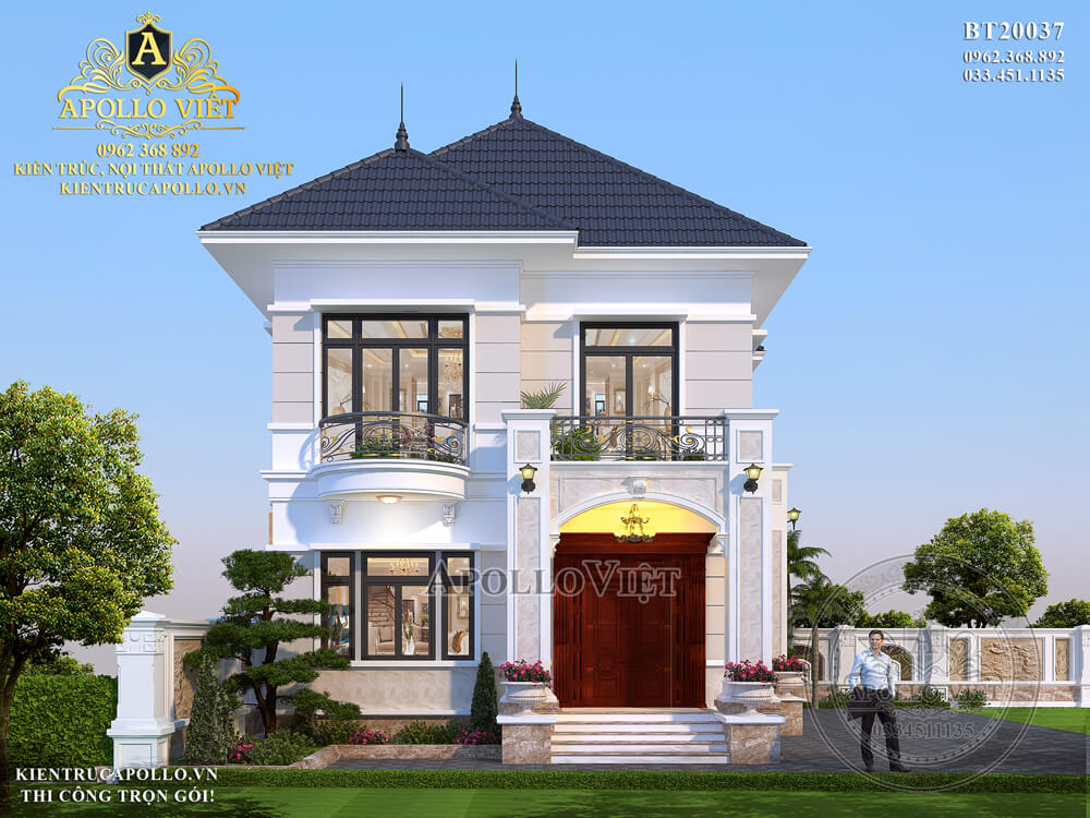 thiet-ke-biet-thu-tan-co-dien-2-tang-dep