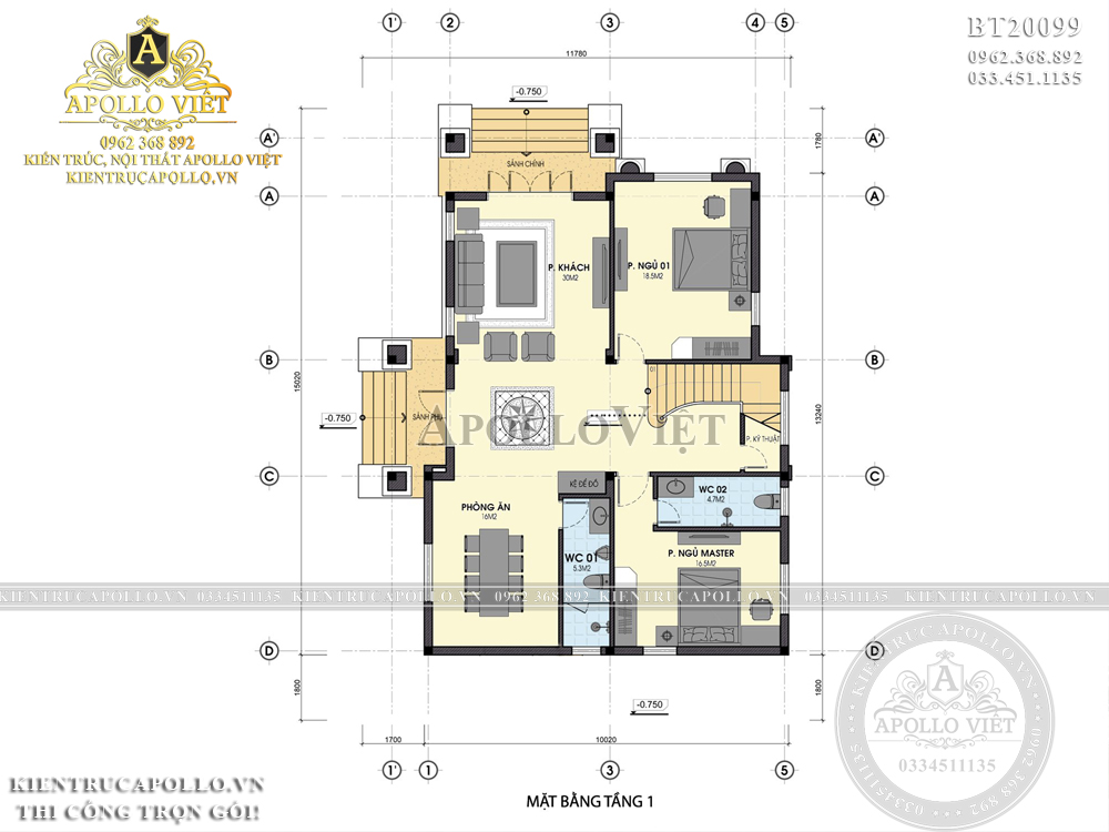 thiet-ke-biet-thu-2-tang-mai-thai-chuan-long-an