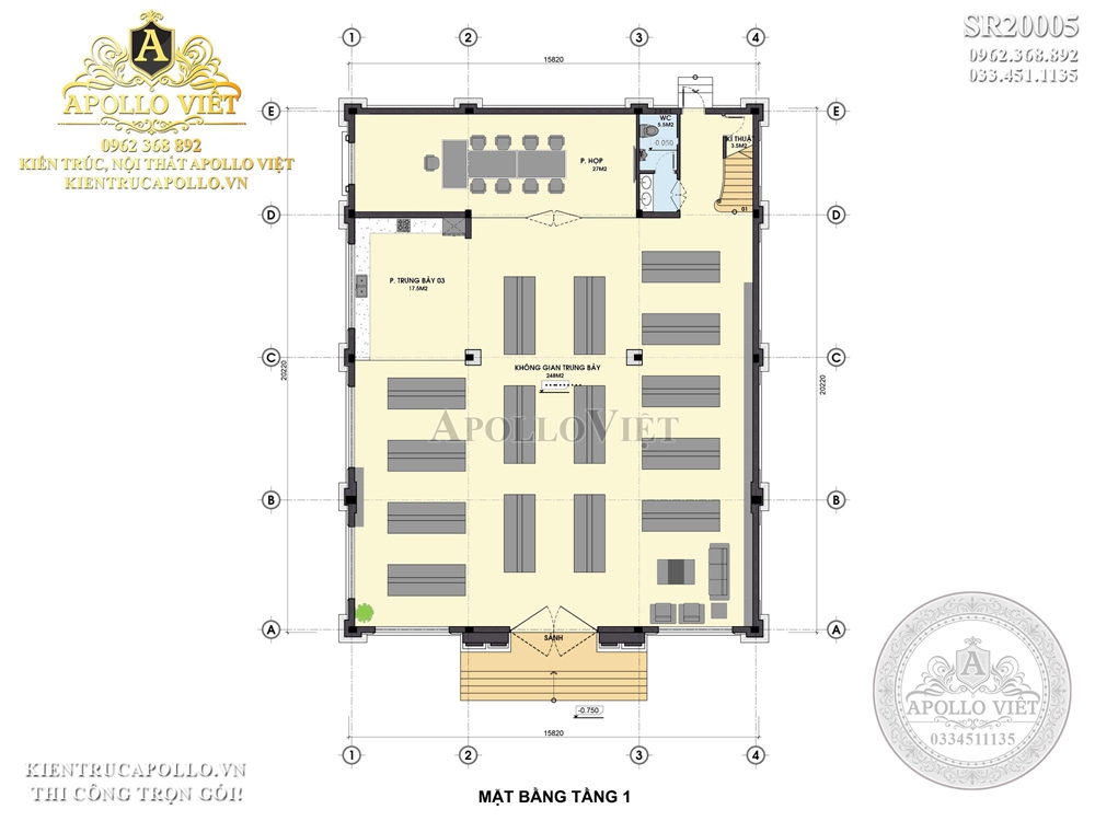 ban-ve-mat-bang-cong-nang-showroom-kieu-phap