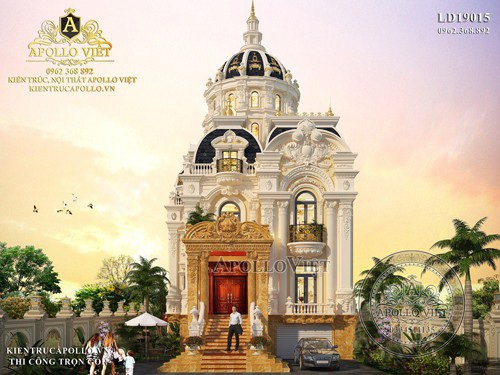 Top 5 mẫu Biệt thự Lâu đài 3 tầng Tân cổ điển bề thế đốn tim CĐT
