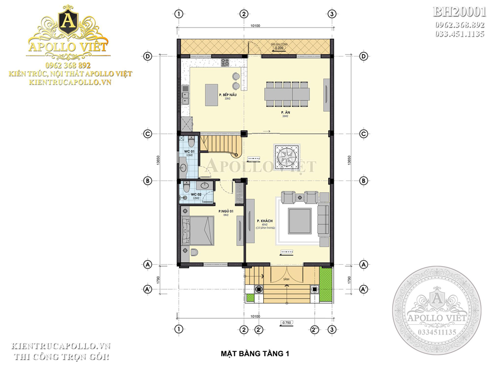thiet-ke-biet-thu-3-tang-tan-co-dien-4